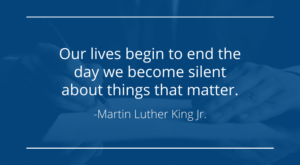 a quote by martin luther king jr.